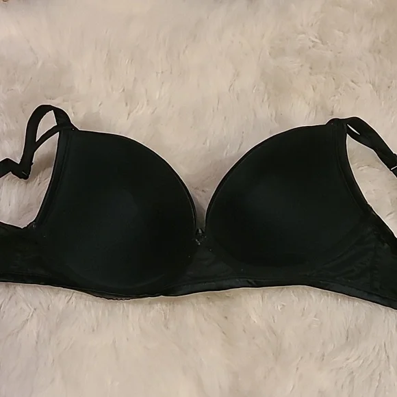 Torrid Black Fishnet Push-Up Plunge Bra 46C - Picture 5 of 7